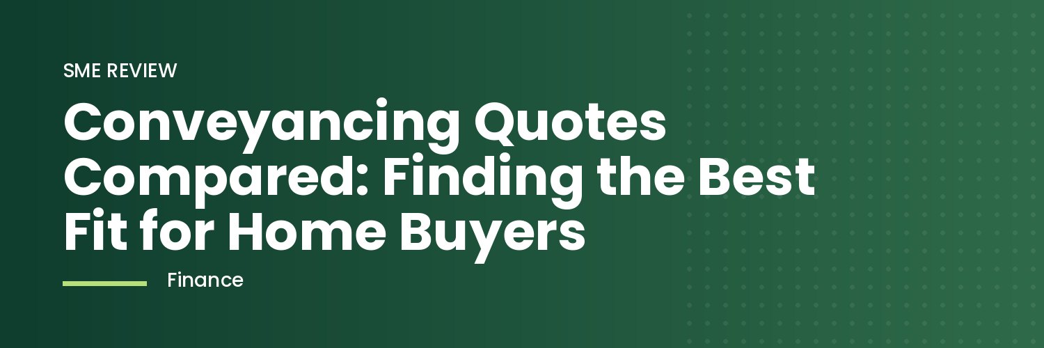 A home buyer comparing conveyancing quotes at a desk